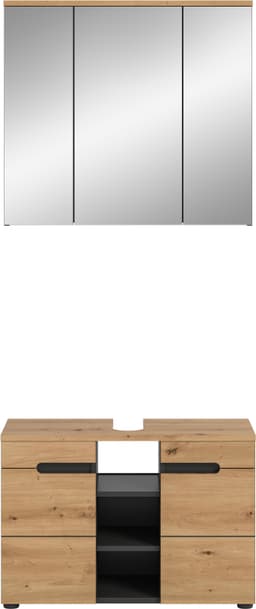welltime Badmöbel-Set REHAT | Holztöne