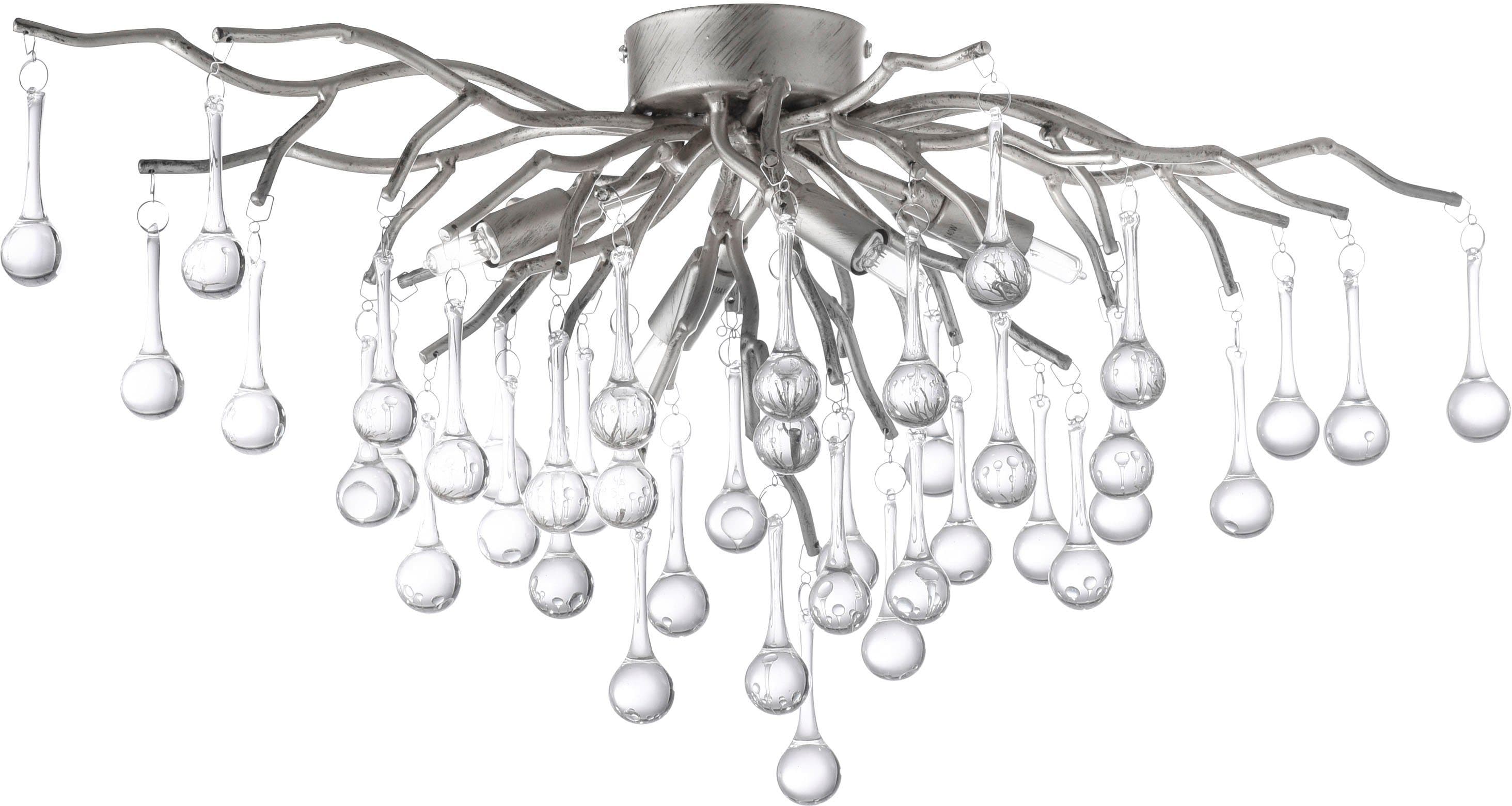 Paul Neuhaus Deckenleuchte ICICLE | Silber