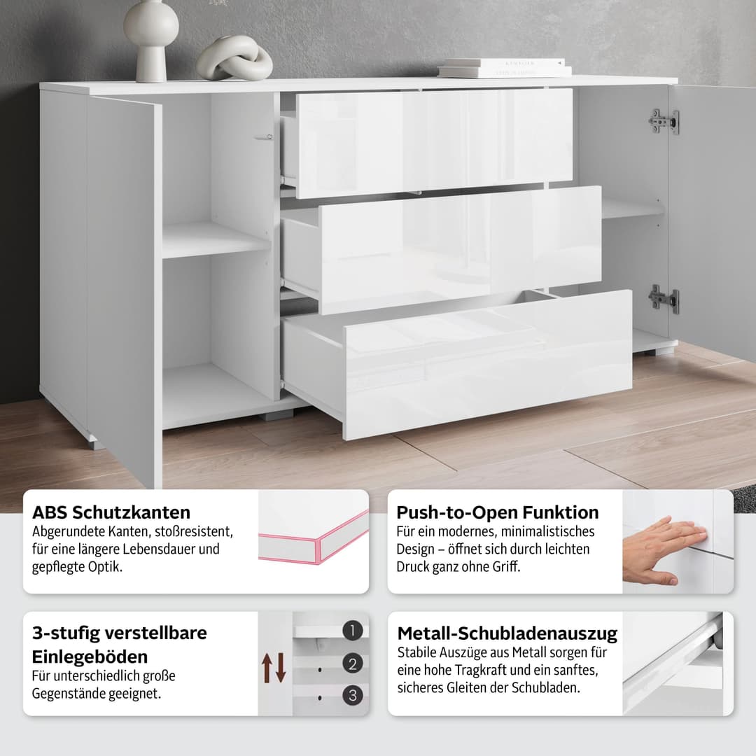 OTTO home Sideboard Kenia | Grau