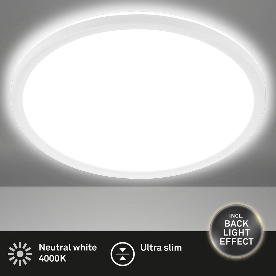 Briloner Leuchten LED Deckenleuchte 7157416 SLIM | Weiß