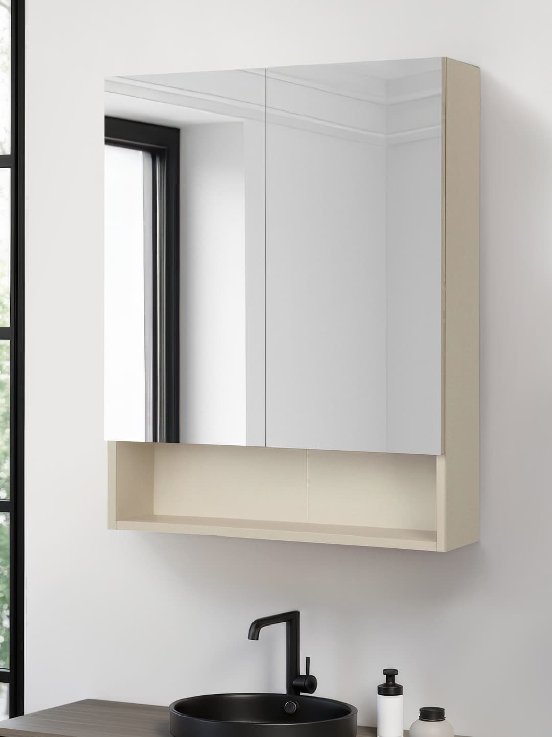 welltime Spiegelschrank Florenz | Beige