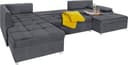 Home affaire Wohnlandschaft Labene U-Form | Grau 5