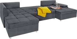 Home affaire Wohnlandschaft Labene U-Form | Grau