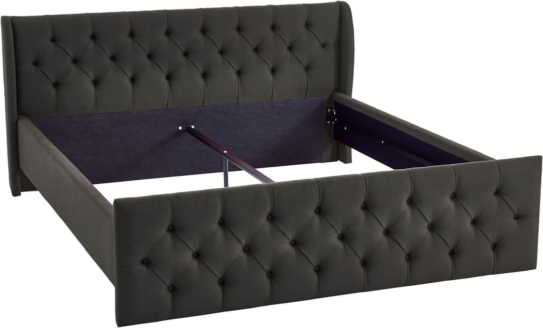 ATLANTIC home collection Polsterbett TAMINA | Grau