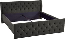 ATLANTIC home collection Polsterbett TAMINA | Grau