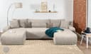 COLLECTION AB Wohnlandschaft Paola U-Form | Beige 2