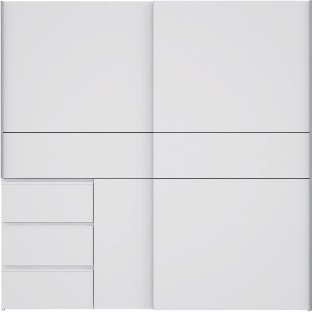 FORTE Winn Schwebetürenschrank | Weiß