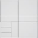 FORTE Winn Schwebetürenschrank | Weiß