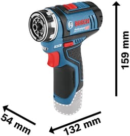 Bosch Professional GSR 12V-15 FC Akku-Bohrschrauber | Blau