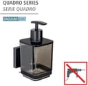Wenko Seifenspender Vacuum-Loc® Modell Quadro | Schwarz 5