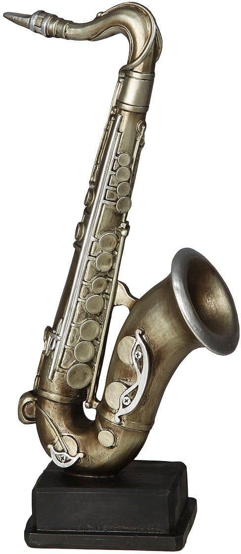 Ambiente Haus Dekofigur Saxophon Figur S | Silber