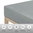 OTTO home Spannbettlaken PHYSALIS | Grau 2