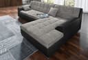 DOMO collection Ecksofa Treviso | Schwarz 2