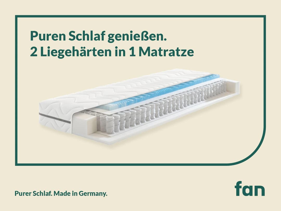 Taschenfederkernmatratze Solina Top T | Weiß
