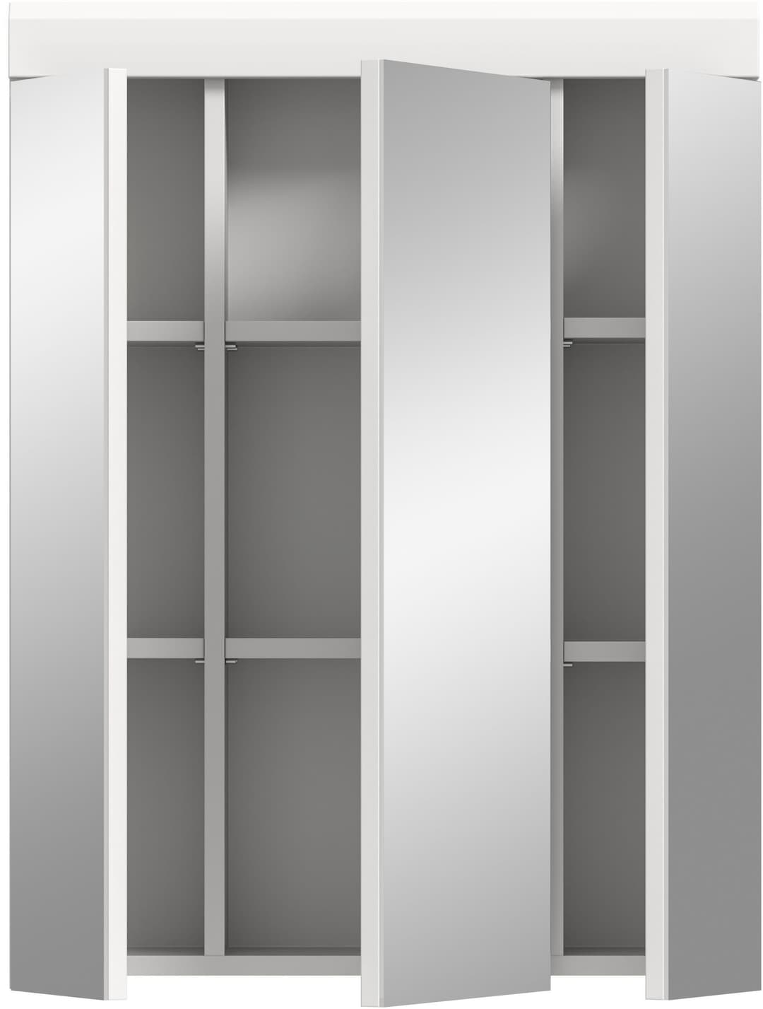 welltime Badezimmerspiegelschrank SIENA | Weiß