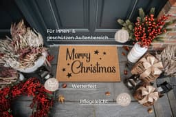 HANSE Home Fußmatte Christmas Stars | Holztöne