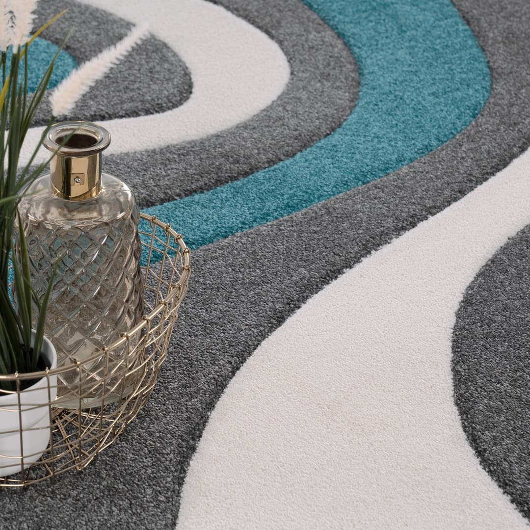 Paco Home Teppich Diamond 760 | Türkis