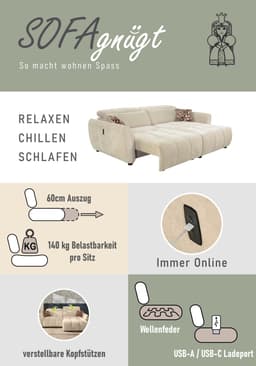 Jockenhöfer Gruppe Ecksofa Zoom L-Form | Beige