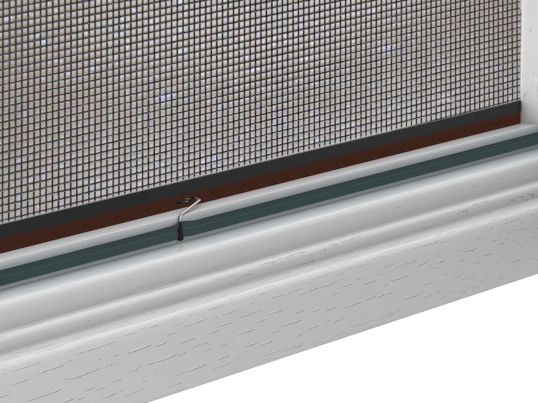 hecht international Insektenschutz-Fensterrahmen MASTER SLIM | Braun