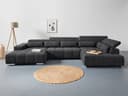COTTA Wohnlandschaft Orion U-Form | Schwarz