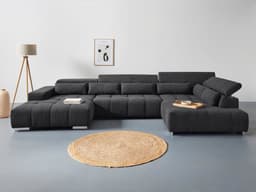 COTTA Wohnlandschaft Orion U-Form | Schwarz