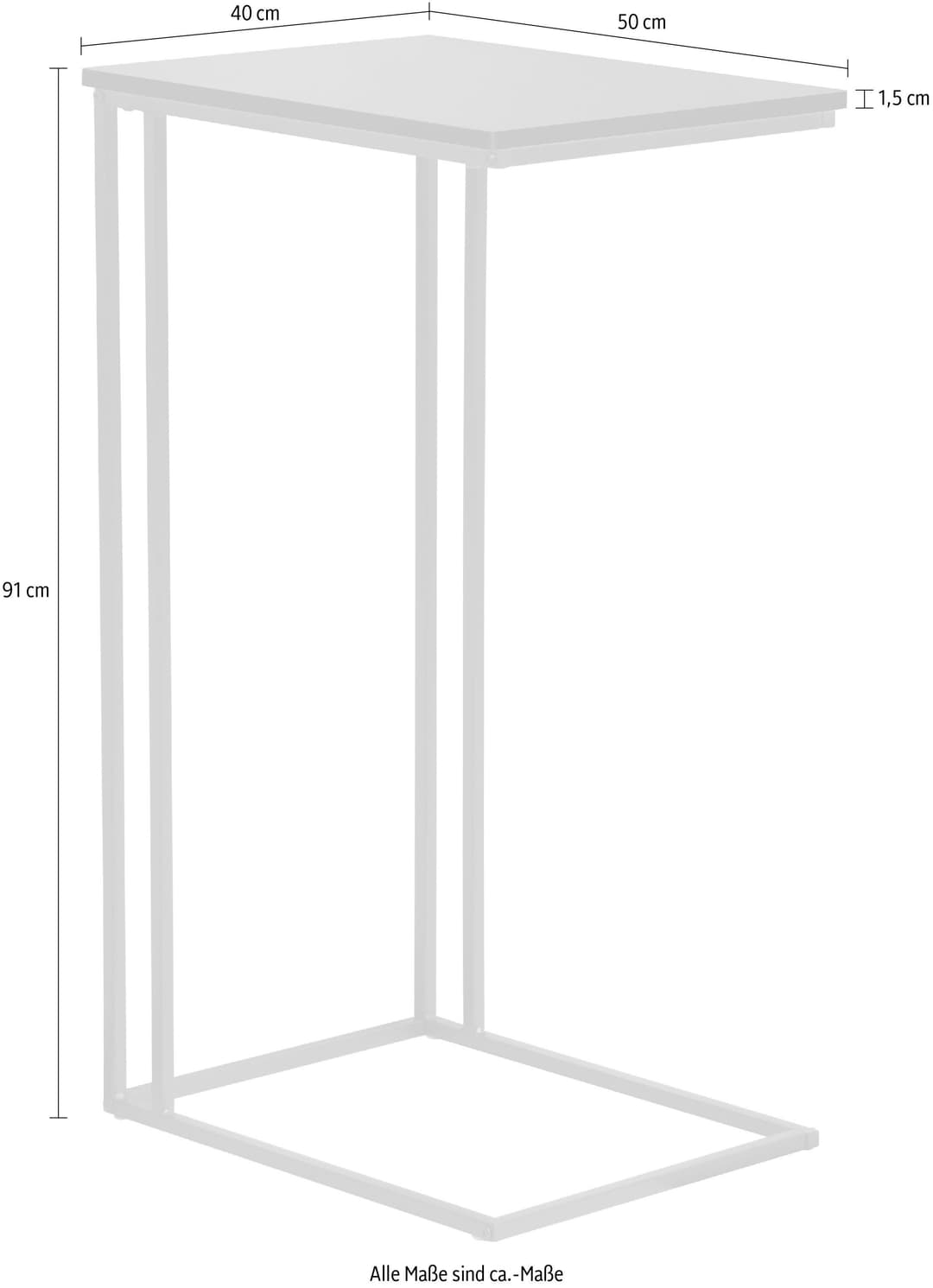 INOSIGN Beistelltisch Sterling | Schwarz