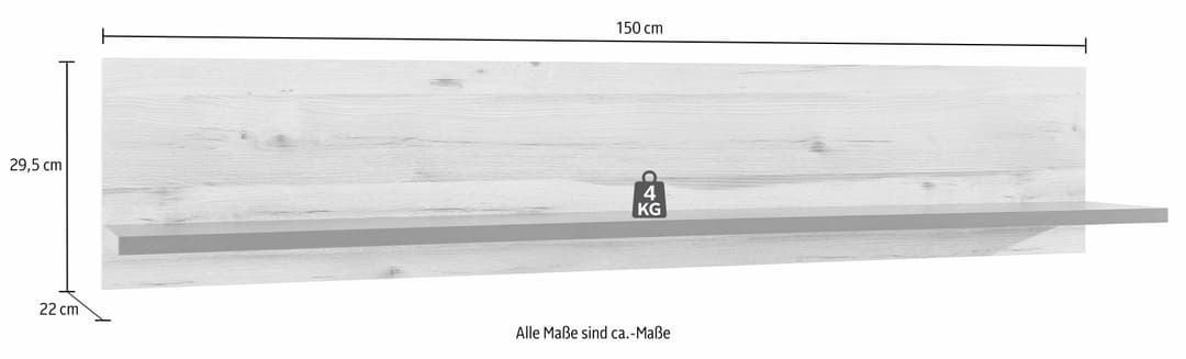 FORTE Wandboard Como | Holztöne