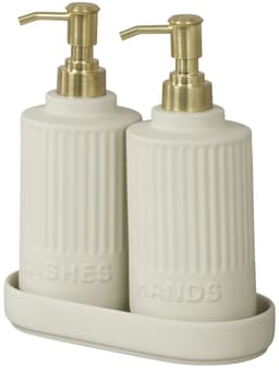 Wenko Heidi Seifenspender Set | Beige