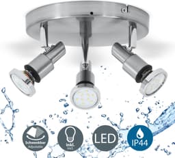 B.K.Licht LED Deckenspot Aurel | Silber