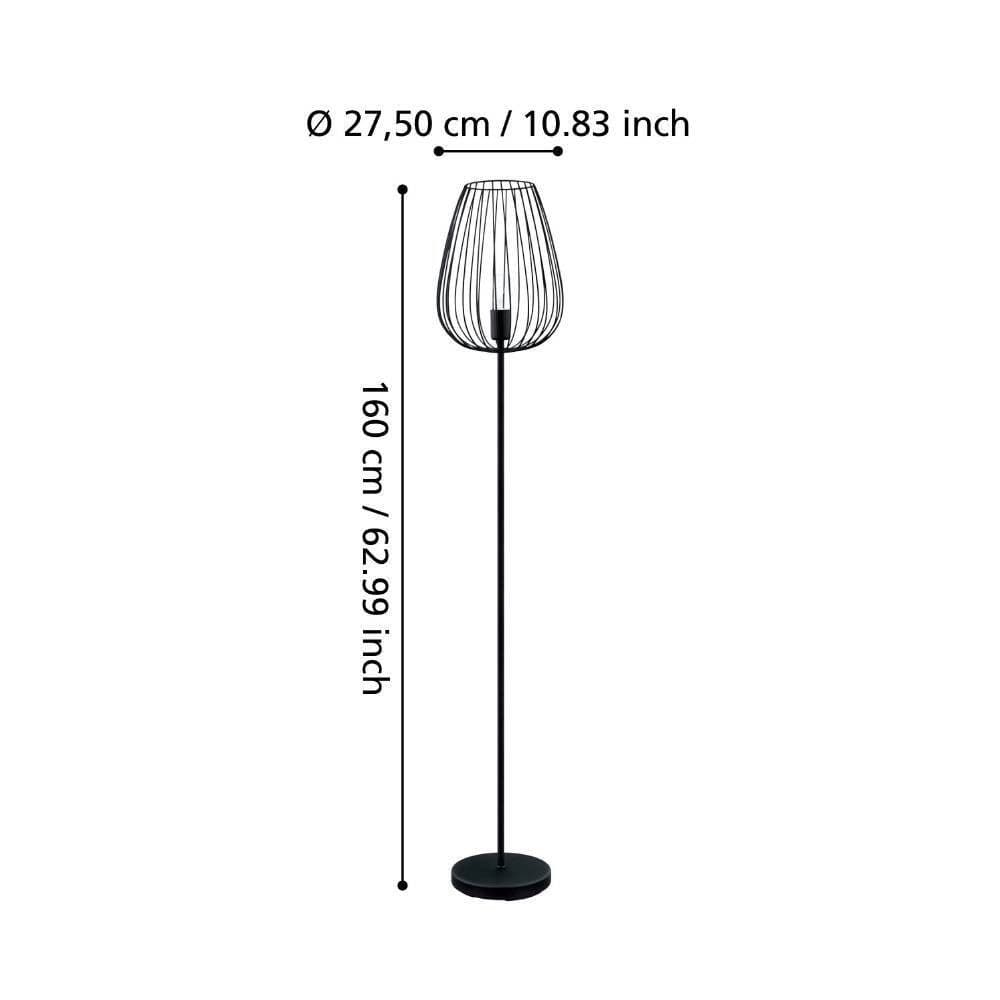EGLO Stehlampe NEWTOWN | Schwarz