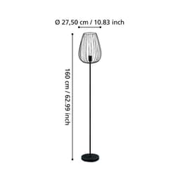 EGLO Stehlampe NEWTOWN | Schwarz