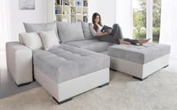 COLLECTION AB Ecksofa Josy L-Form | Grau