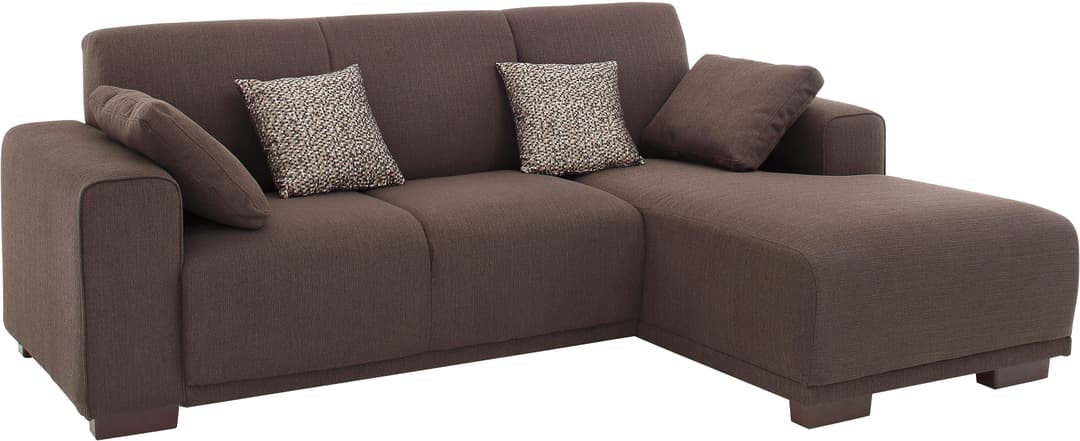 Home affaire Ecksofa BORNHOLM L-Form | Braun