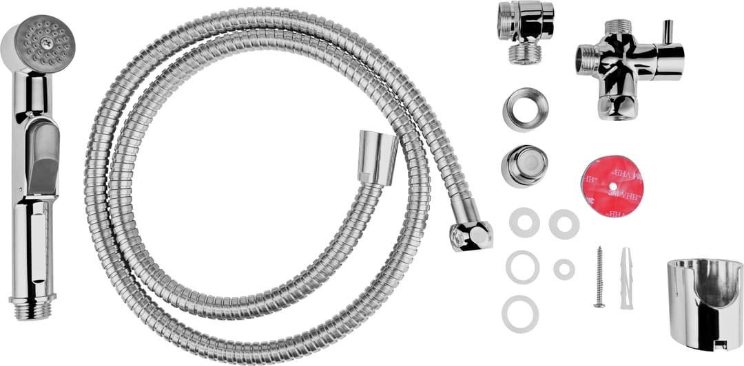 CORNAT Handbrause Brause-Set für Bidet | Silber