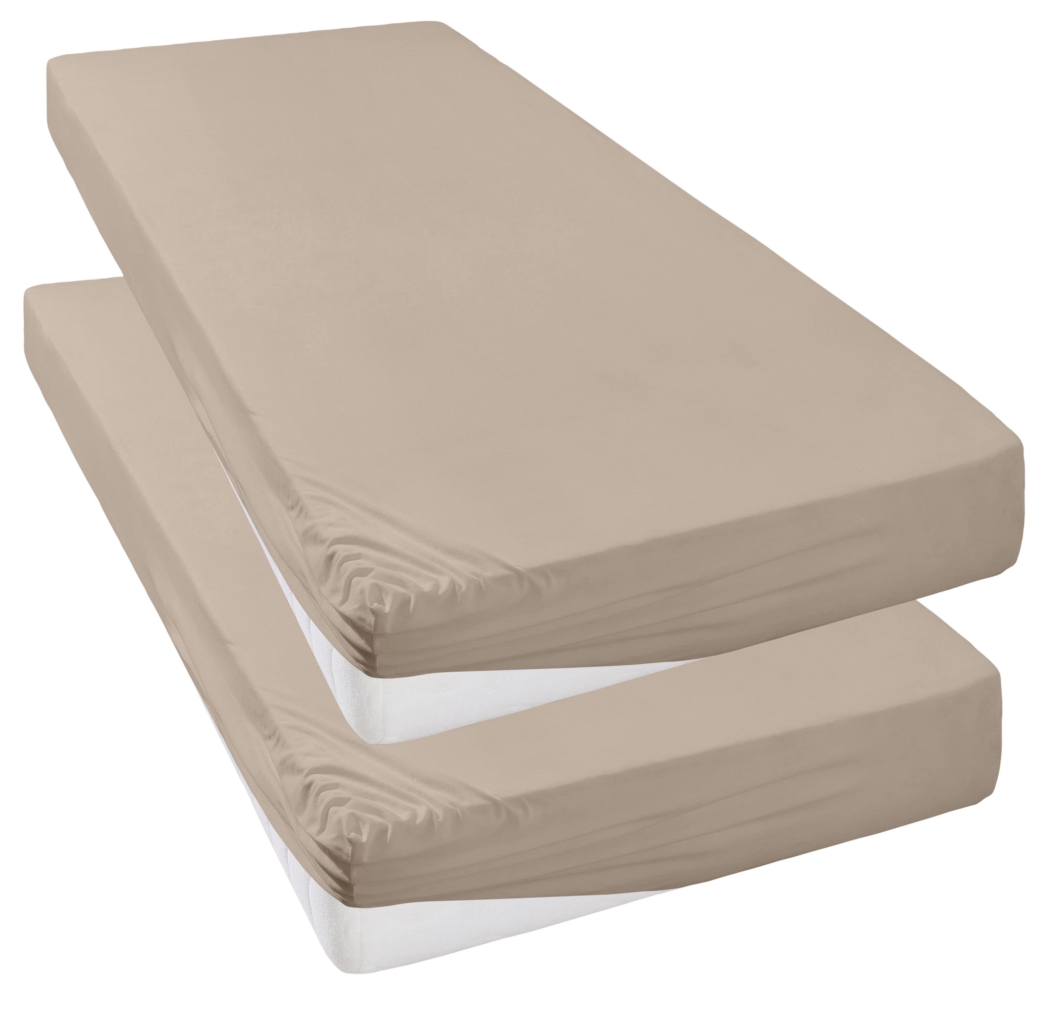 OTTO home Spannbettlaken Strawberry | Beige