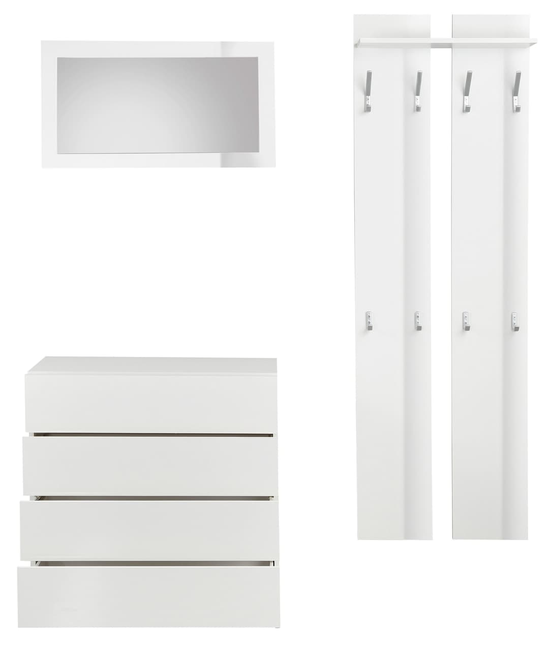 borchardt Möbel Garderoben-Set Vaasa 3 | Weiß