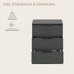 Home affaire Nachtkommode Skarde | Grau