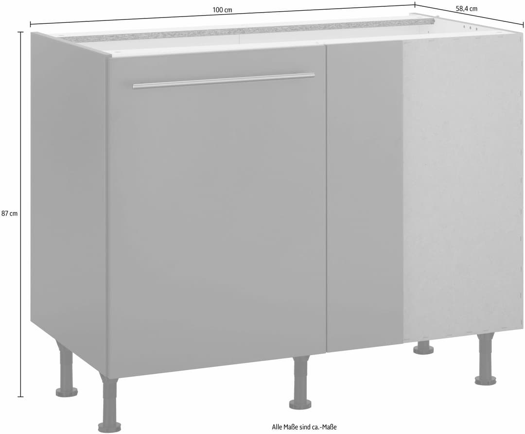 OPTIFIT Eckunterschrank Bern | Mehrfarbig