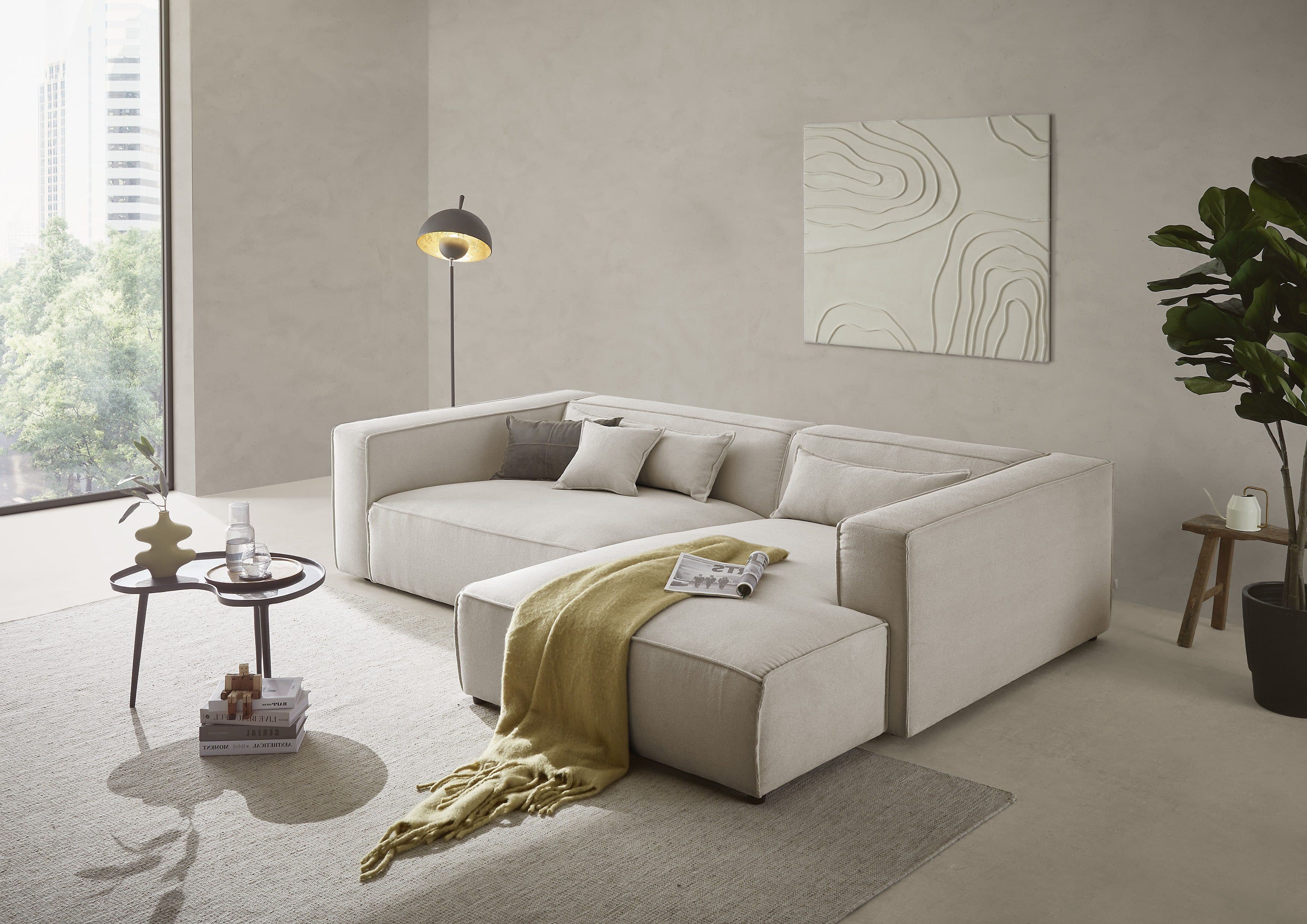 LeGer Home by Lena Gercke Ecksofa PIARA XXL | Beige