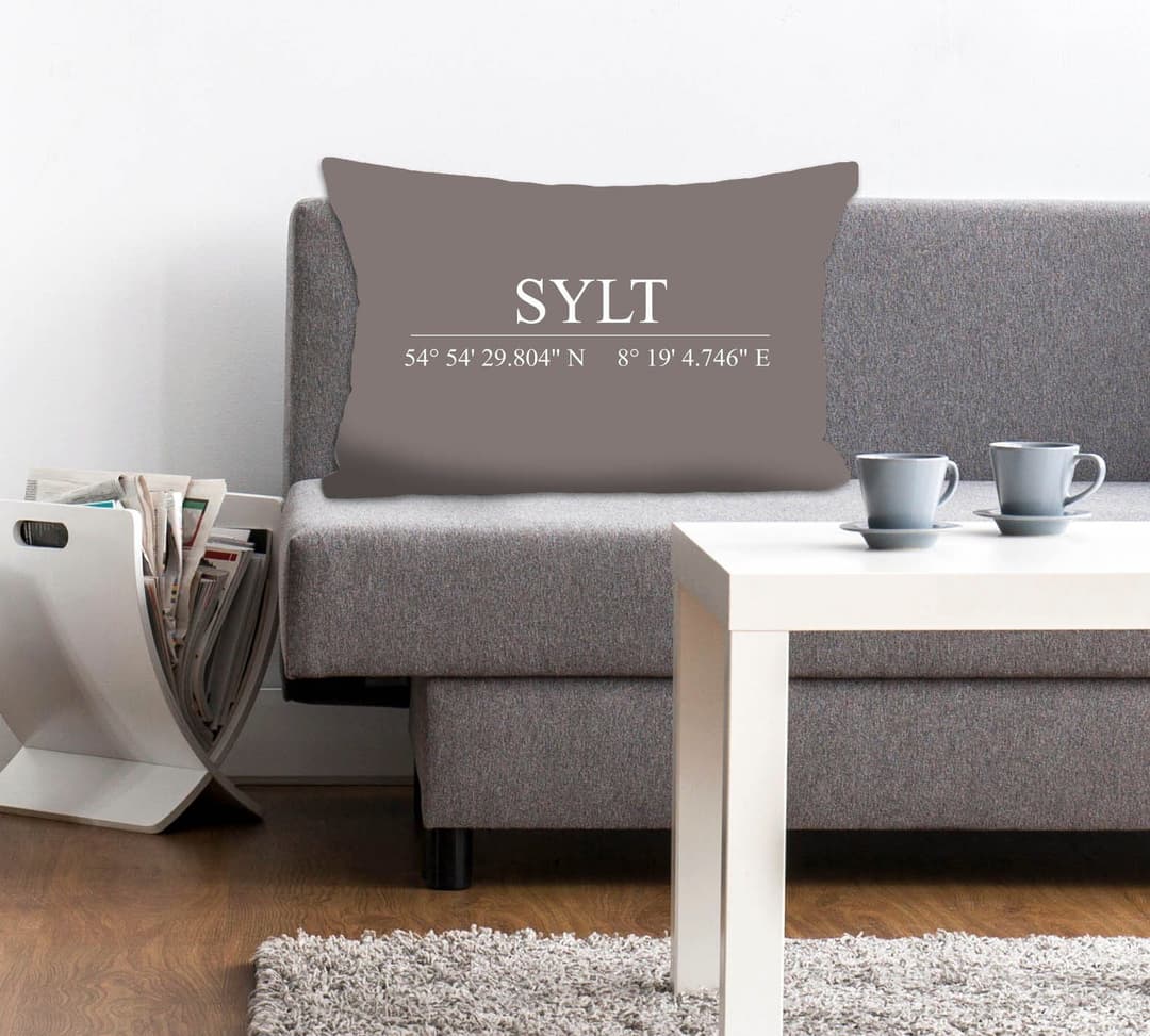 queence Dekokissen Sylt | Grau