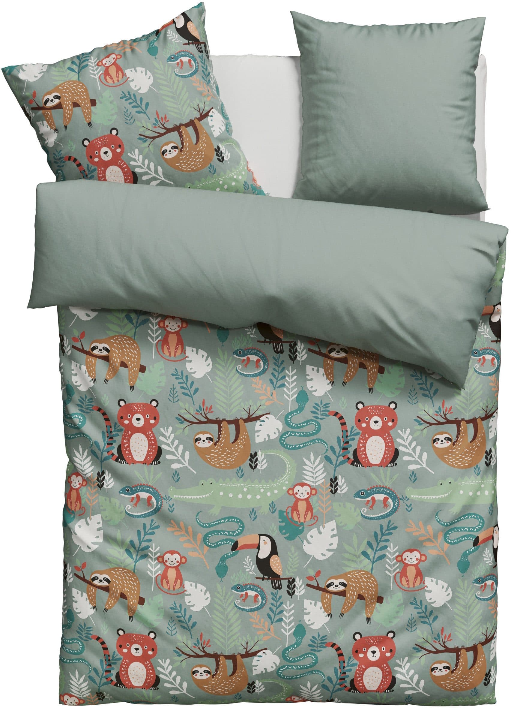 OTTO home CUDDLEE Bettwäsche-Set | Grün
