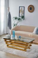 SalesFever Eleganter Tisch für Wohnzimmer | Gold 4