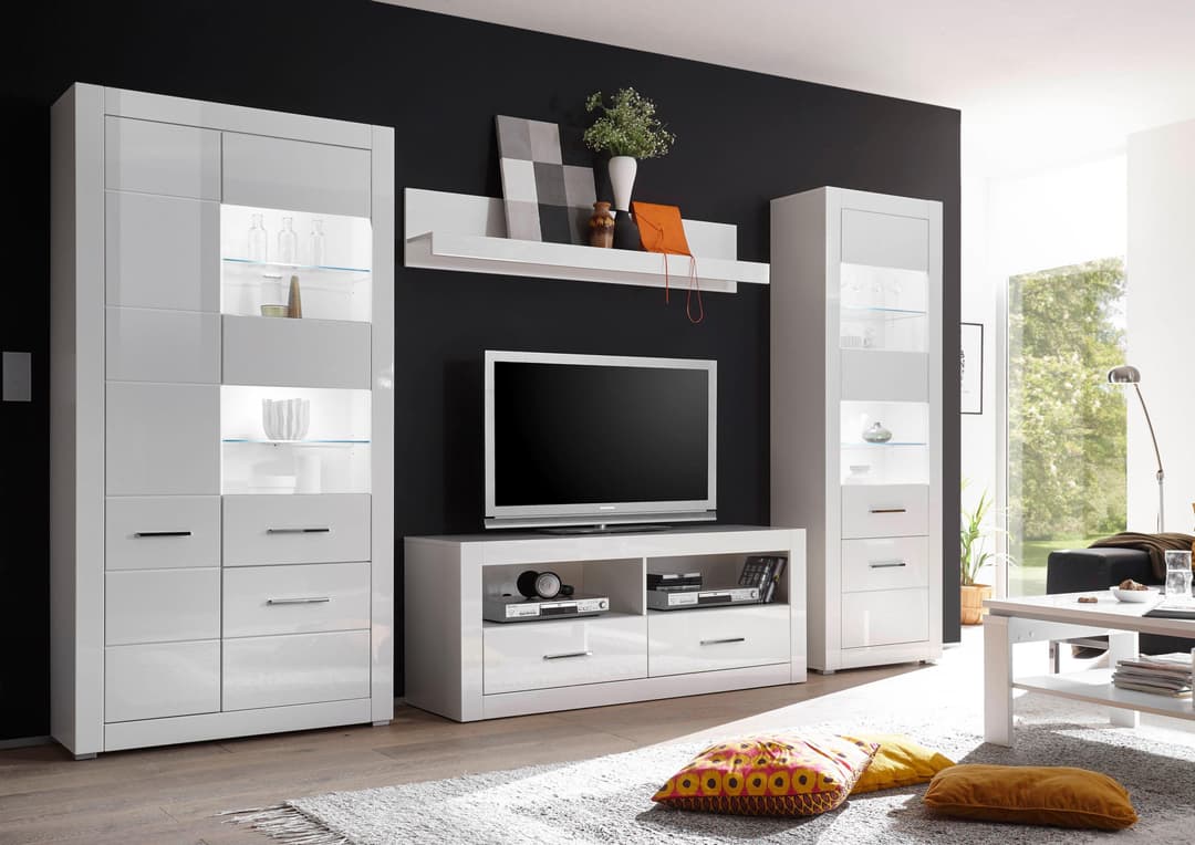 Home affaire Wohnwand BIANCO | Weiß