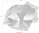 queence Wandtattoo Elefant | Braun 3