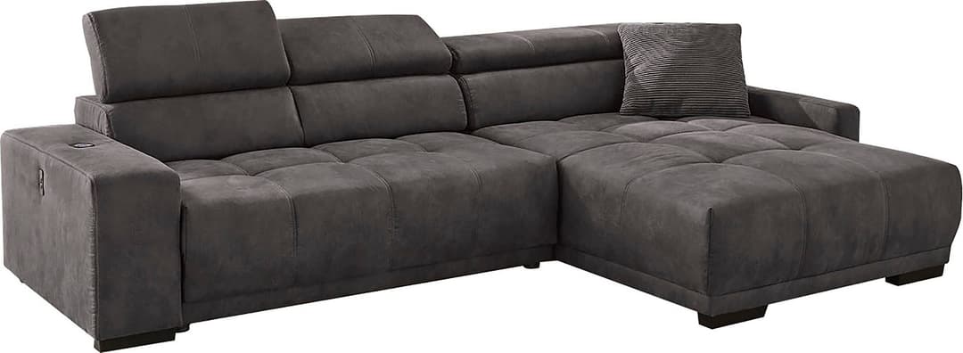 Jockenhöfer Gruppe Ecksofa Le Mans L-Form | Grau