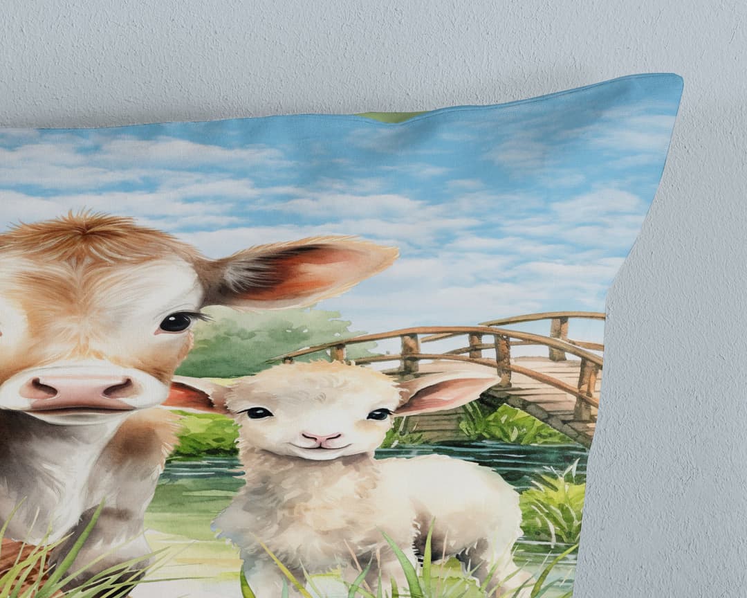 PURE luxury collection Kinderbettwäsche Farm animals | Mehrfarbig