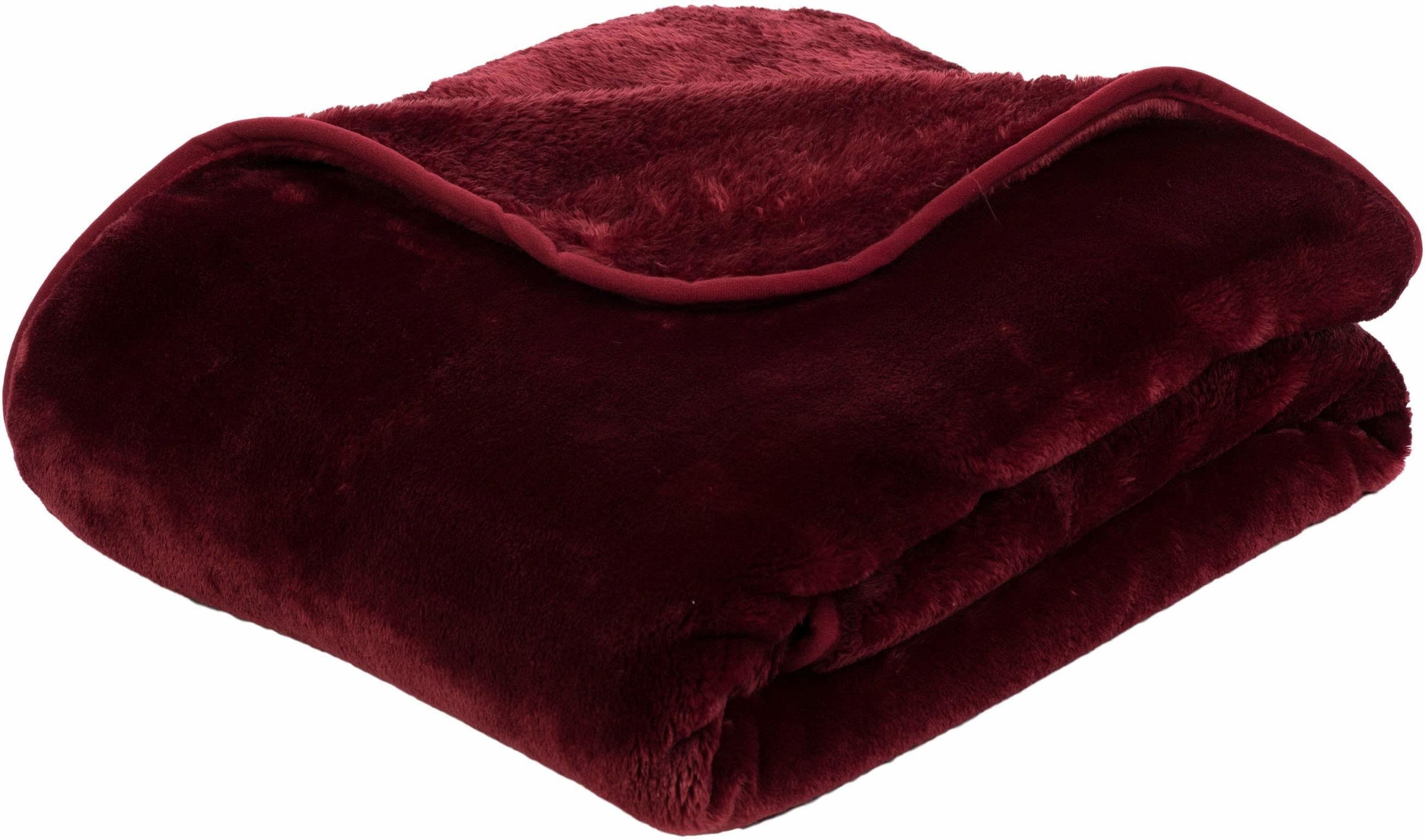 Wohndecke Premium Cashmere Feeling | Rot