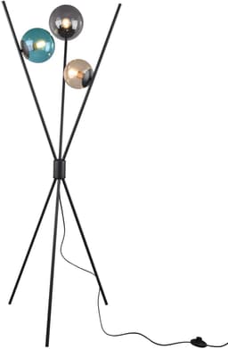 TRIO Leuchten Stehlampe Lance | Schwarz