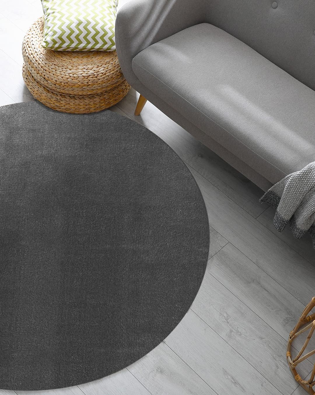 the carpet Teppich Relax | Grau