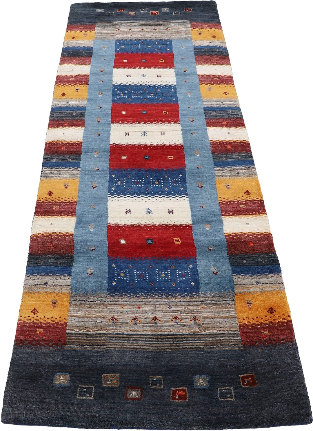 Carpetfine Wollteppich Gabbeh Don | Mehrfarbig